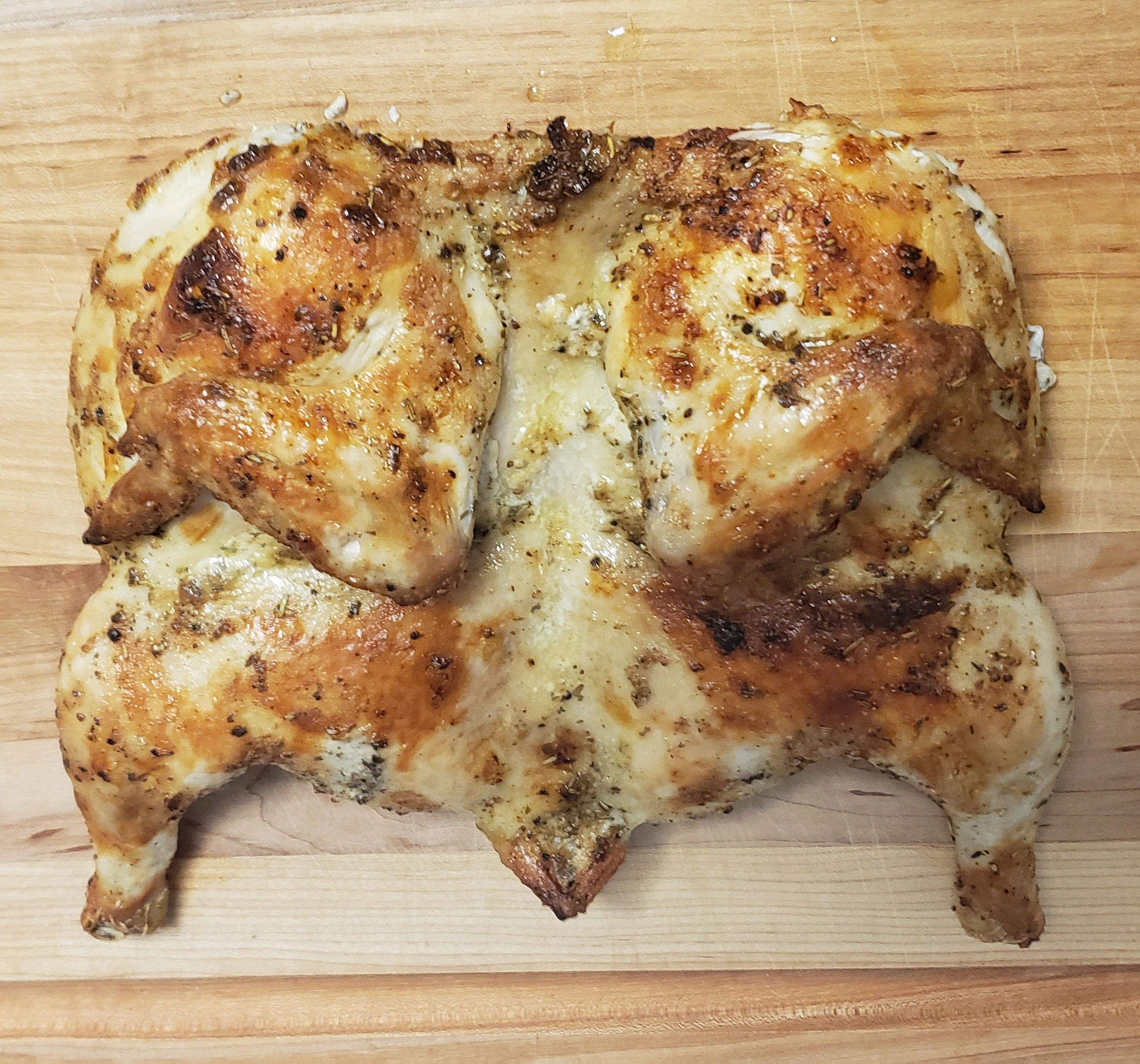a picture of roast chicken
